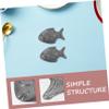 ABOOFAN Cast Iron Fish 2pcs Iron Cooking Supplement for Athletes Vegans and Pregnancy Anemia Support with Water and Food view 3