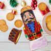 Nutcracker Biscuit Tin with Shortbread Biscuits 135g Festive Christmas Gifts Tin Filled with Traditional Shortbread Cookies, Reusable Decorative Tins for Biscuit Storage view 3