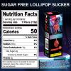 Amos Music Lollipop Candy, 1x Strawberry Flavor Audio Singing Lollies Sweets, Musical Lollipops Unique Easter Sweet Gift, Sugar Free Lollipops Individually Wrapped Perfect for Party view 2