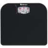 Adamson A21 Analog Scales for Body Weight - Up to 136kg - New Version - Anti-Skid Rubber Surface - Large Numbers - Analog Bathroom Scale - Affordable - Durable with 20-Year Assurance - Full Black view 1