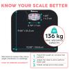 Adamson A21 Analog Scales for Body Weight - Up to 136kg - New Version - Anti-Skid Rubber Surface - Large Numbers - Analog Bathroom Scale - Affordable - Durable with 20-Year Assurance - Full Black view 3