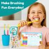 Kids Toothpaste Bundle 4 Big Teeth Toothpastes, 2 Kids Toothbrushes, Brushing Reward Chart & Puffy Stickers for Children - Child Travel Toothpaste Kit for Daily Oral Health (Packaging May Vary) view 2