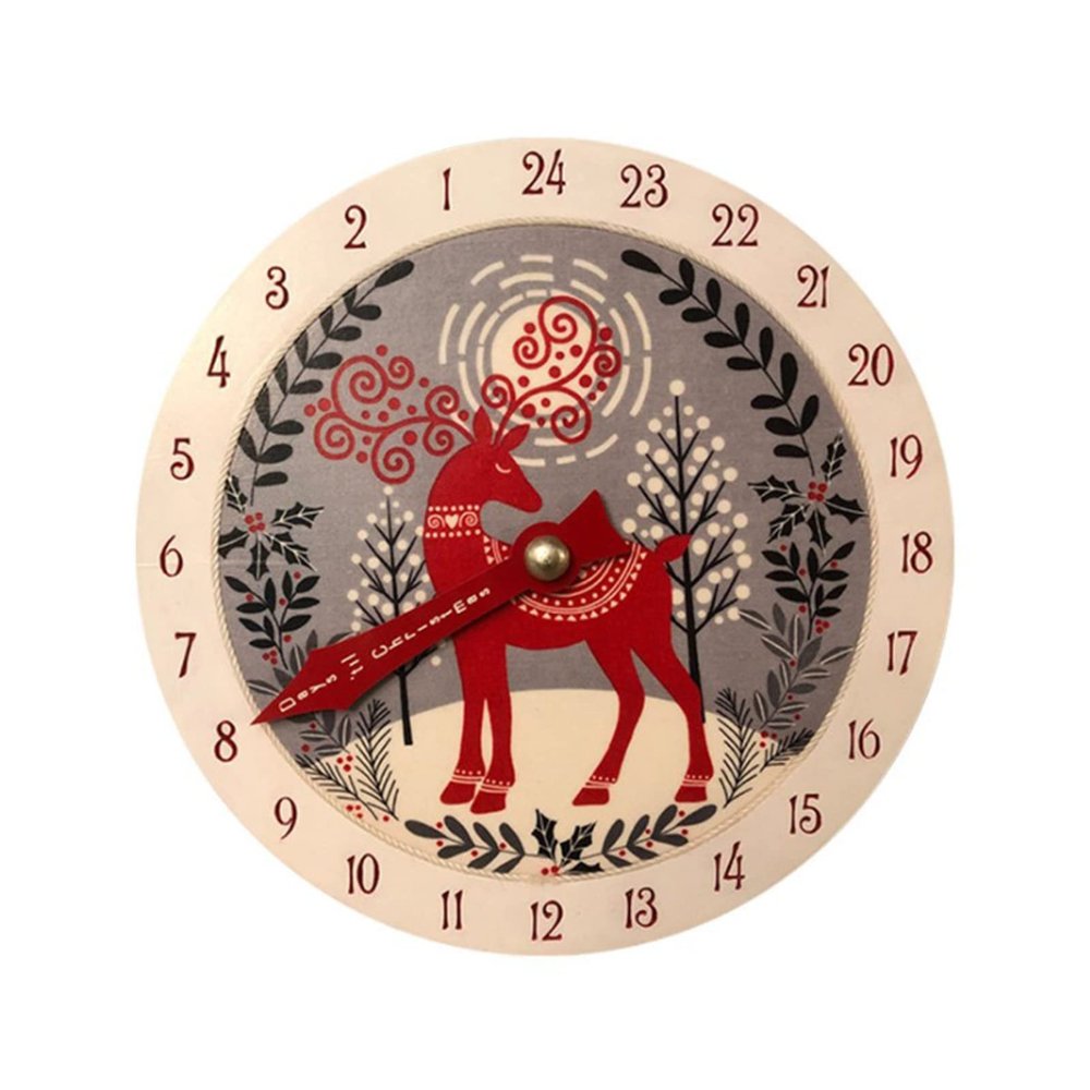 Laikoutd Christmas Wood Countdown Calendar Wooden Advent Calendars For Birthday Party Decoration For Creative Christmas Countdown Calendar