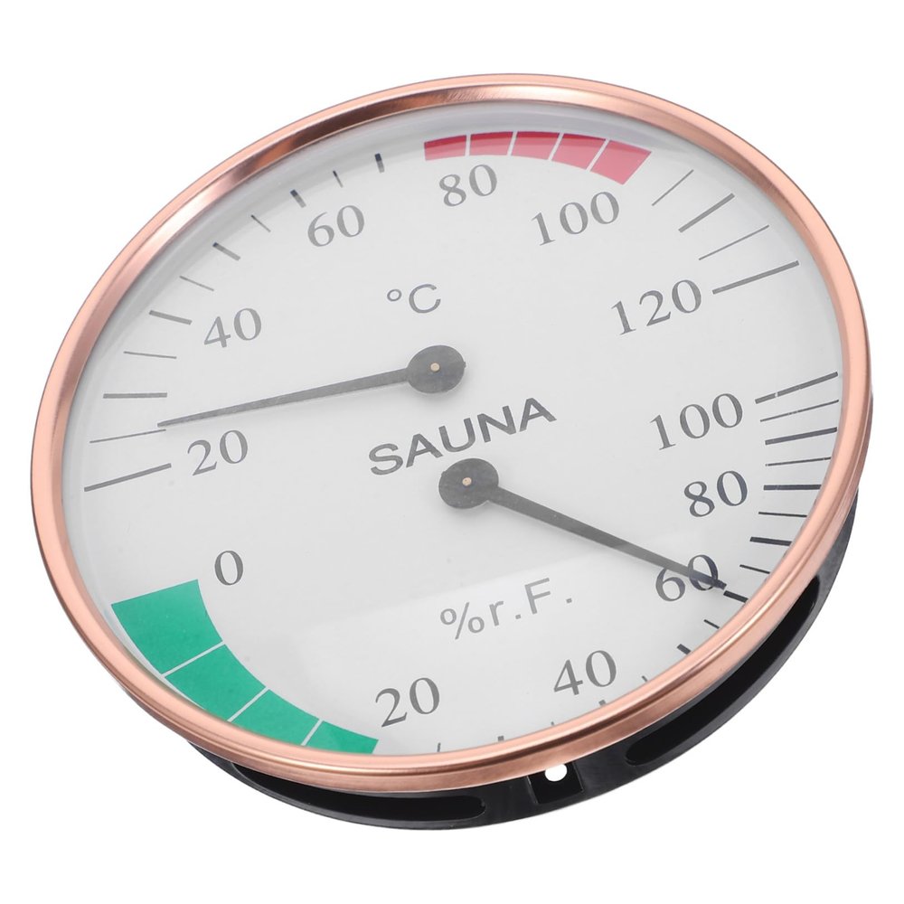 Didiseaon Sauna Thermometer Humidity Gauge Steam Room Hygrothermograph Temperature Gauge for Sauna Temperature and Humidity Meter Hygrometer and Meter