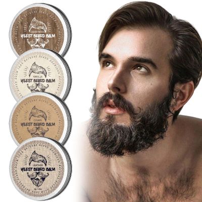 Beard Balm - 4 x 30 g Variety Pack - Beard Wax For Men - Styles, Strengthens & Softens - Gifts for Men (A)