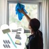 Window Track Cleaner | Window Screen Cleaning Brush,Scraper Detachable Long Handle for Kitchen Floor Bath Grout Sink Outdoor Shower Tile House view 3