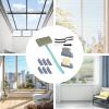 Window Track Cleaner | Window Screen Cleaning Brush,Scraper Detachable Long Handle for Kitchen Floor Bath Grout Sink Outdoor Shower Tile House view 4