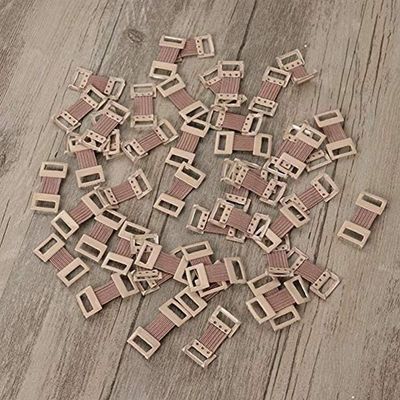 15Pcs Brown Elastic Bandage Clips Bandage Wrap Clips Stretch Metal Clips, Replaceable Wrap Clips for Various Types Bandages Bandaging Supplies