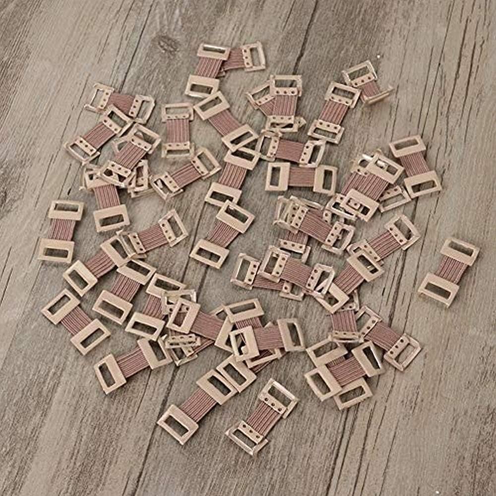 15Pcs Brown Elastic Bandage Clips Bandage Wrap Clips Stretch Metal Clips, Replaceable Wrap Clips for Various Types Bandages Bandaging Supplies