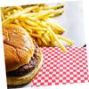 BIUDECO Greaseproof Food Wrapping Paper Sheets Easy to Store 50 Sheets Pink Paper Material for Burgers and Sandwiches for Restaurants and Bakeries view 4