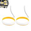 Round Egg Ring Shape, Pack of 2 Round Moulds for Roasting Fried Eggs, for Breakfast, Brunch, Pancakes, Burgers, BBQ, Camping view 1
