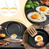Round Egg Ring Shape, Pack of 2 Round Moulds for Roasting Fried Eggs, for Breakfast, Brunch, Pancakes, Burgers, BBQ, Camping view 4