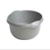 TRG 28cm Plastic Washing Up Bowl Small 5L Round Basin for Dishwashing, Mixing & Cleaning | Strong, Versatile & Easy-Clean Wash Tub for Kitchen & Home Use - (Silver) view 1