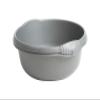 TRG 28cm Plastic Washing Up Bowl Small 5L Round Basin for Dishwashing, Mixing & Cleaning | Strong, Versatile & Easy-Clean Wash Tub for Kitchen & Home Use - (Silver) view 3