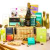 Dairy Free Hamper with Truffles & Hot Chocolate Set, Wicker Sharing Family Hamper, Just Because Gift Hamper for Her by EDEN & CO - Plus 2 Prosecco view 1