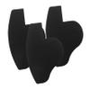 BIUDECO Beard Shaping Tool Hairline Guide Template Hairline Design Cards 3pcs for Men Made of Sturdy Pvc Not Easily Deformed, for Hair Fiber Spray and Hairstyle Design