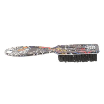 BIUDECO Beard Brush and Mustache Grooming Brush Supple Bristles, Retro Style Barber Haircut Tool for Mens Facial Hair Care in Salon and Home Use Style