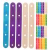 Wooden Craft Sticks with Holes 200pcs Model Parts for Kids and Adults view 1