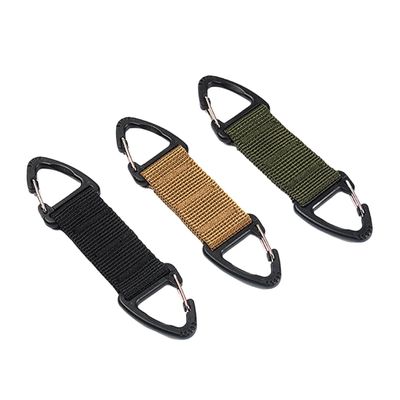 BAZEITFLOW Mask Extension Hook and Backpack Buckle 3pcs Set, Anti-Slip Nylon Ear Rear Mask Strap Buckle in Black Green Khaki for Outdoor and Travel Use
