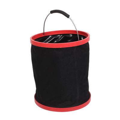 UTHCLO Collapsible Car Wash Bucket with Thickened Metal and Pvc Material 12l for Convenient Transport Foldable and Portable for Car Cleaning and Outdoor Camping