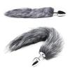 K2YC- 16.7-Inch Stainless Steel Male Women Artificial Fox Tail Exercise Anil Plug Kit with Fluffy Plush for Special Holidays, Can Satisfy Any Idea You Have, Bring Some Nove (Yellow) view 1