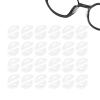 24 Pairs Adhesive Eye Glasses Nose Pads, D Shape Stick on Anti-Slip Soft Silicone, Adhesive Nose Pads Glasses Nose Pad for Glasses, Eyeglasses and Sunglasses, 15 x 6 x 1.5 mm (Transparent) view 1