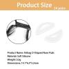 24 Pairs Adhesive Eye Glasses Nose Pads, D Shape Stick on Anti-Slip Soft Silicone, Adhesive Nose Pads Glasses Nose Pad for Glasses, Eyeglasses and Sunglasses, 15 x 6 x 1.5 mm (Transparent) view 2