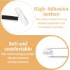 24 Pairs Adhesive Eye Glasses Nose Pads, D Shape Stick on Anti-Slip Soft Silicone, Adhesive Nose Pads Glasses Nose Pad for Glasses, Eyeglasses and Sunglasses, 15 x 6 x 1.5 mm (Transparent) view 3