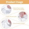 24 Pairs Adhesive Eye Glasses Nose Pads, D Shape Stick on Anti-Slip Soft Silicone, Adhesive Nose Pads Glasses Nose Pad for Glasses, Eyeglasses and Sunglasses, 15 x 6 x 1.5 mm (Transparent) view 4