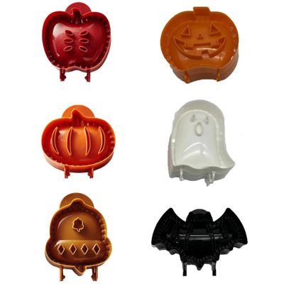 6Pcs Dough Presser Pie Molds,Holiday Mini Pie Mold,Fall Hand Pie Molds Set for Crafting Perfect Apple Pies, Halloween Treats, Christmas Desserts, and Assorted Fruit Pies, Designed with Ergonomic Handl