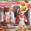 6Pcs Dough Presser Pie Molds,Holiday Mini Pie Mold,Fall Hand Pie Molds Set for Crafting Perfect Apple Pies, Halloween Treats, Christmas Desserts, and Assorted Fruit Pies, Designed with Ergonomic Handl view 2
