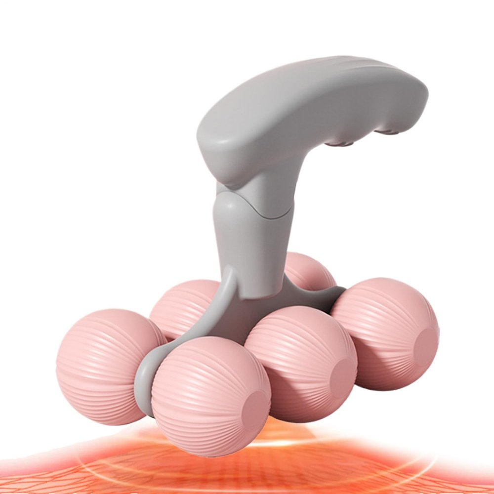 Handheld Neck Massager - Muscle Rolling Ball, Cervical Spine Relief, Deep Tissue Comfort, Portable Relief Device, Premium Neck Massager Tool, High Performance Massage Equipment for Shoulder Back