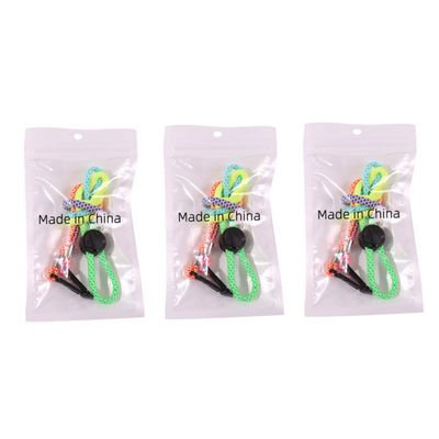 SHERCHPRY 3 Pcs Practical Wind-Proof Hat Lanyards with Adjustable Buckle, Reusable Plastic and Polyester Glasses Cord Strap Extenders for Outdoor Activities