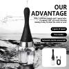 Anal Douche Automatic Enema Bulb, Rechargeable Personal Hygiene Cleaning Kit with 5 Nozzles and 3 Water Pressure Modes, Portable Deep Cleaning Device with Silicone Bottle for Home Bathroom and Travel view 4