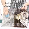 10pcs Metal Cleaning Steel Wool Cleaners For Dirty Pots Pans Stovetops And Outdoor Cooking Areas Steel Wool Cleaning Pad For Outdoor Use view 2