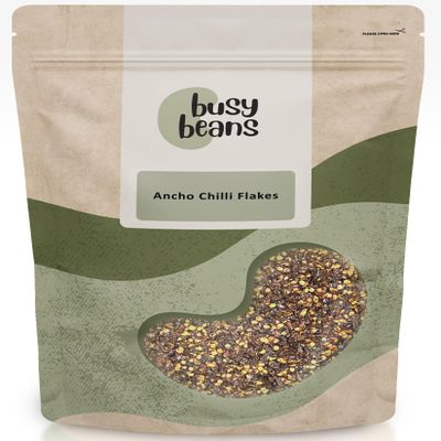 Ancho Chilli Flakes (3kg) | Mild & Smoky Dried Chilli Pepper Crushed | Ideal for Mexican Dishes, Stews & Sauces | Rich, Sweet Heat