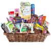 GuiltFree Vegan Hamper XXL 39 Plant-Based Treats in Eco-Friendly Bamboo Basket | Luxury Vegan Gift Box | Sweet & Savoury Snacks | Ideal for Birthdays, Christmas & Special Occasions view 1