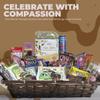 GuiltFree Vegan Hamper XXL 39 Plant-Based Treats in Eco-Friendly Bamboo Basket | Luxury Vegan Gift Box | Sweet & Savoury Snacks | Ideal for Birthdays, Christmas & Special Occasions view 3