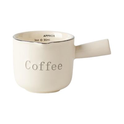 Permanent Ceramic Creamer Double Scale Indicators Stream Pouring Denial Drip Plan Coffee Sauce Kitchen Addition Balanced Serving Control Creamer