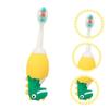 IWOWHERO Children Silicone Toothbrush for Kids with Soft Bristles Lightweight Oral Cleaning Brush Suitable for Birthday Gift and Baby Shower in White Random Color view 3