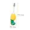 IWOWHERO Children Silicone Toothbrush for Kids with Soft Bristles Lightweight Oral Cleaning Brush Suitable for Birthday Gift and Baby Shower in White Random Color view 4