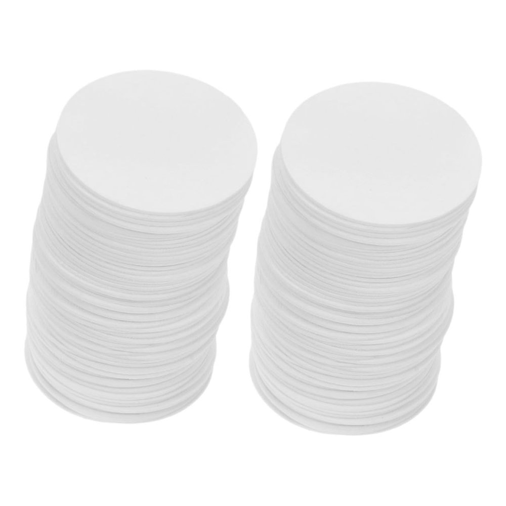 DEARMAMY 100pcs Food-grade Plant Fibre Moisture Absorber Sheets for Food Storage Rapid Absorbent Drying Supply for Cookie Jars Chip Containers Transparent Round Desiccant Slices