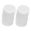 DEARMAMY 100pcs Food-grade Plant Fibre Moisture Absorber Sheets for Food Storage Rapid Absorbent Drying Supply for Cookie Jars Chip Containers Transparent Round Desiccant Slices view 1
