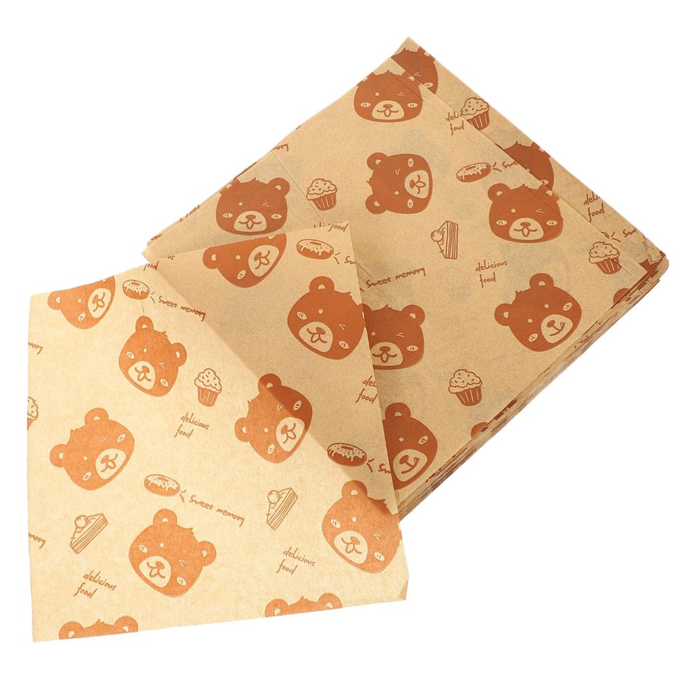 DEARMAMY 500 Sheets Greaseproof Sandwich Paper Food Wrap Paper for Sandwich Wrapping Parchment Baking Parchment