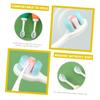 MOLUCKFU Kids Dinosaur Toothbrush Soft Bristles Small Head Independent Pack Cartoon Silicone Oral Care Suitable for Boys and Girls Toddlers Random Color view 2