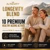 NAD+ Longevity Supplement 14 in 1 Daily Healthy Ageing Formula with NR, Trans-Resveratrol & Quercetin 2 Patented Ingredients Cellular Energy Support 60 Vegan Capsules view 2