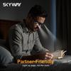 SKYWAY USB Rechargeable Reading Glasses with Lights, Bright LED Lighted Readers for Women Men, Anti-Blue Light Lens, Hands-Free Illumination for Reading/Crafts/Night Use(Tortoiseshell,+2.0) view 3