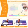 SKYWAY USB Rechargeable Reading Glasses with Lights, Bright LED Lighted Readers for Women Men, Anti-Blue Light Lens, Hands-Free Illumination for Reading/Crafts/Night Use(Tortoiseshell,+2.0) view 4