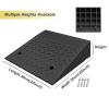 1pcs Heavy Duty Rubber Curb Ramp - Portable Threshold Ramp for Wheelchairs, Cars, and Bikes - 50cm x 50cm x 5-20cm(H9cm) view 4