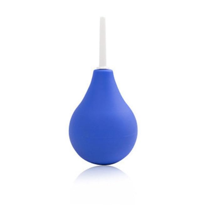 Adult Enema Kit, Silicone Catheter, Elegant Black - Intimate Rectal Cleansing Care (Blue,89ML)